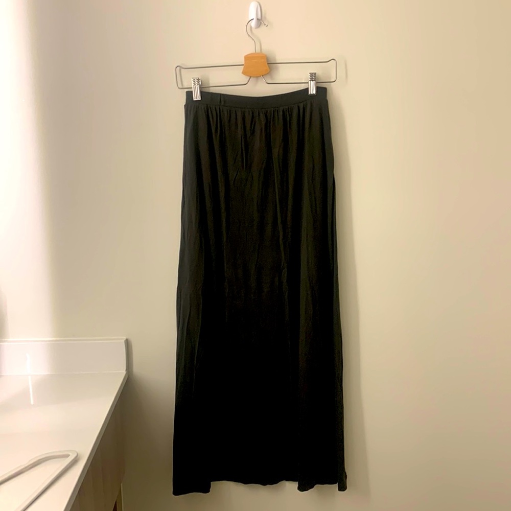 Dark Green Maxi Skirt